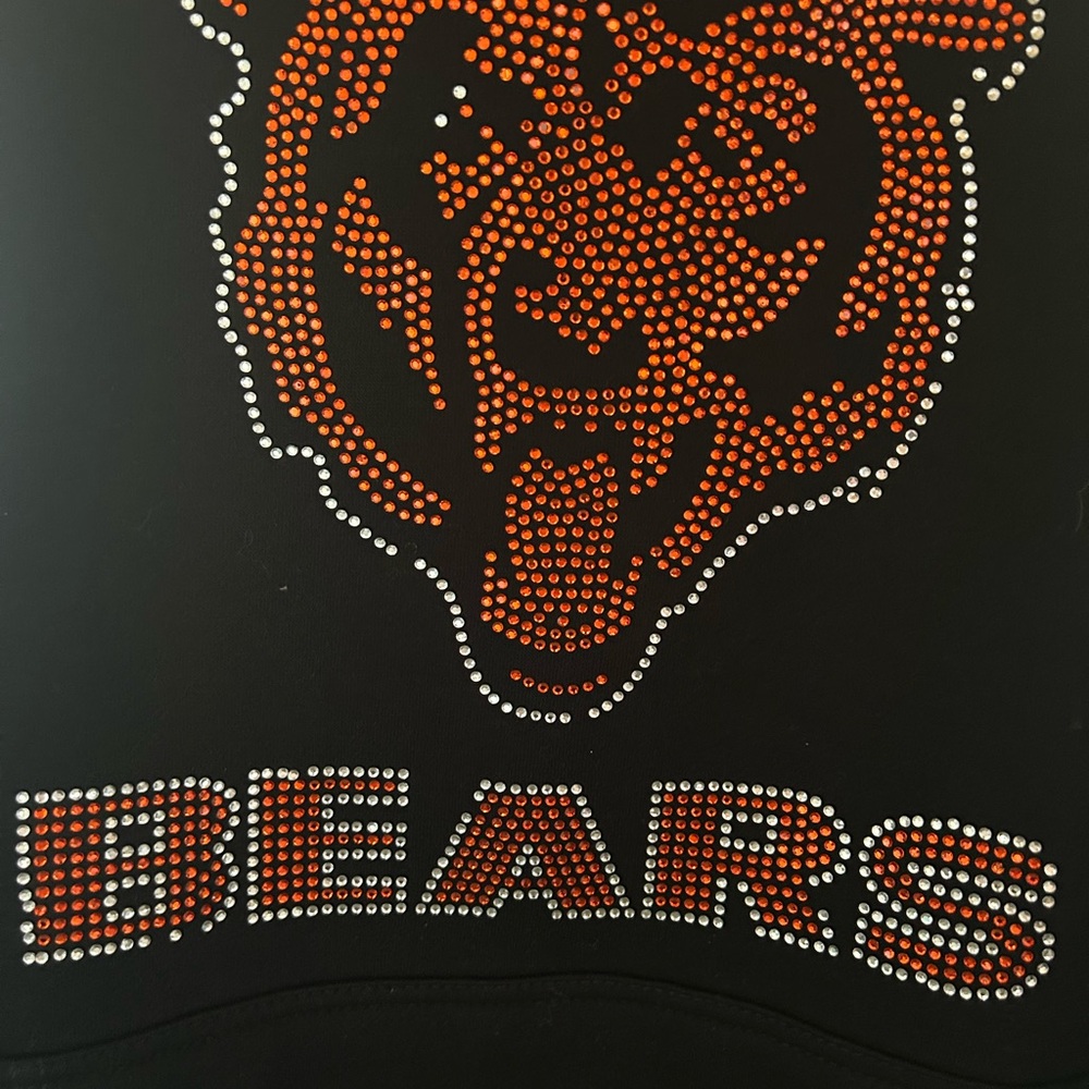 Black and Orange Bear Design. Attention Fans Of Chicago Bears!!!